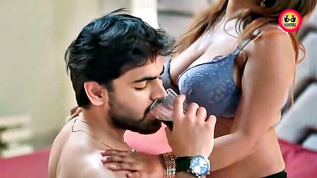 Sensual scene of exotic beauties with tattoos enjoying a threesome with well-endowed men in full HD Xxx video.