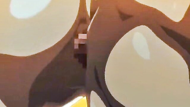 big tits, cartoon, anime - passionate anime babes indulge in wild night of sex