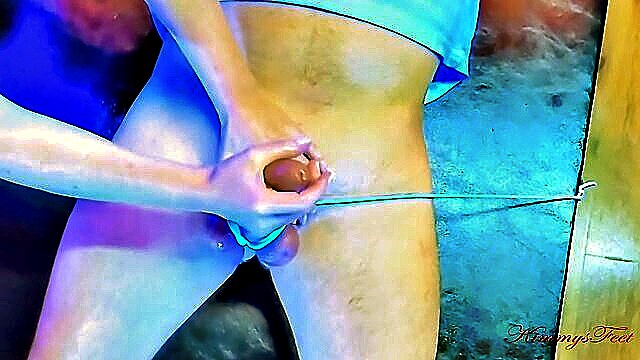 milf, big cock, amateur - steamy bdsm video featuring cock roping and edging