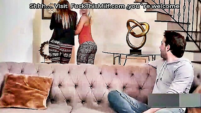 In this steamy sex video, a busty MILF with a big ass trains her step son in the art of oral pleasure, leading to an intense session of ass fucking and cum shots.