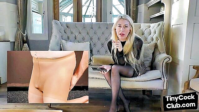 british femdom laughs at small cocks   solo masturbation : Little Dick Club