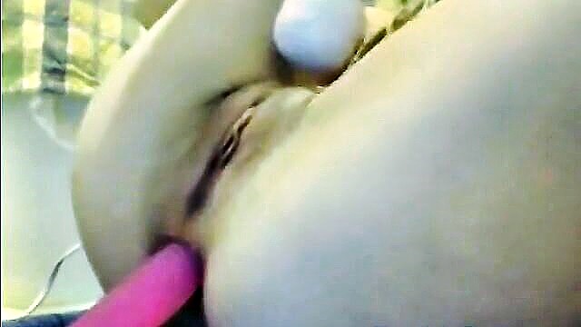 amateur, blonde, anal - amateur blonde squirts with hitachi anal vibe   xxx com