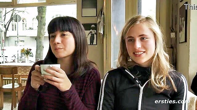 ersties lesbian couple enjoy hot strap on sex in xxx hd porn : Ersties