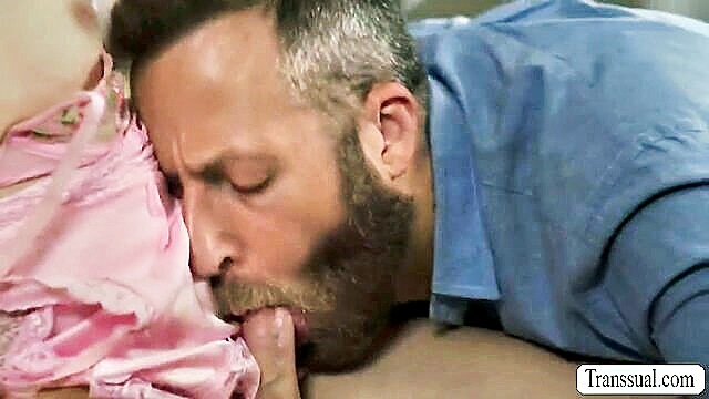 shemale, anal, big dick - stepbros unexpected visit leads to steamy encounter with tattooed pornstar zariah
