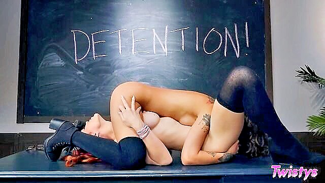 gold, honey, molly - two women of different hair colors engage in lesbian intimacy
