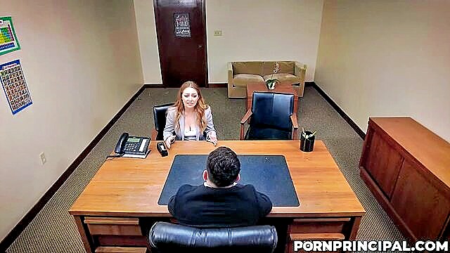 principal, office, perv principal - kira fox enjoys a thrilling ride on her bosss impressive member in office porn video