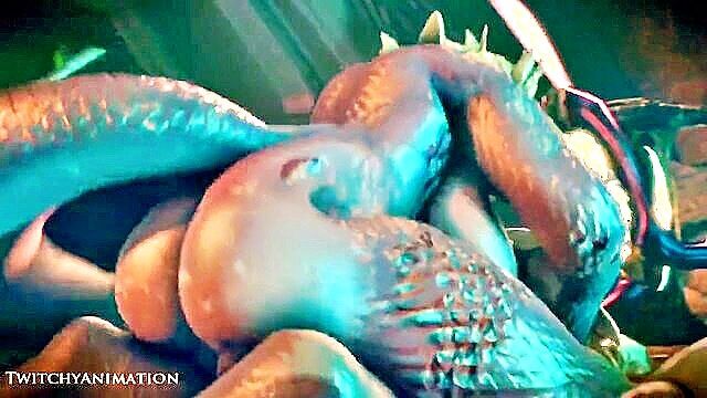 ass fuck, massive tits, tits and ass - voluptuous wyvern with large breasts and buttocks engages in intense sexual activity