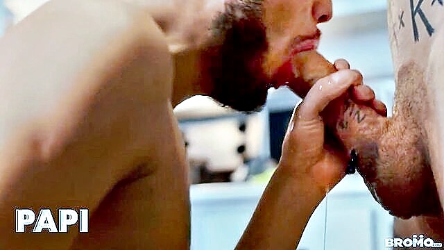 man pussy, blowjob, deepthroat - alex montenegro submits to bo sinns dominance in a messy cleanup scenario