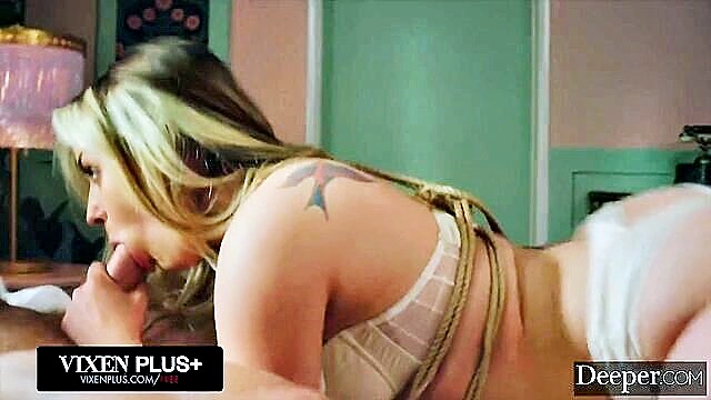 intense bdsm compilation featuring a blonde beauty in stockings : Vixen Plus