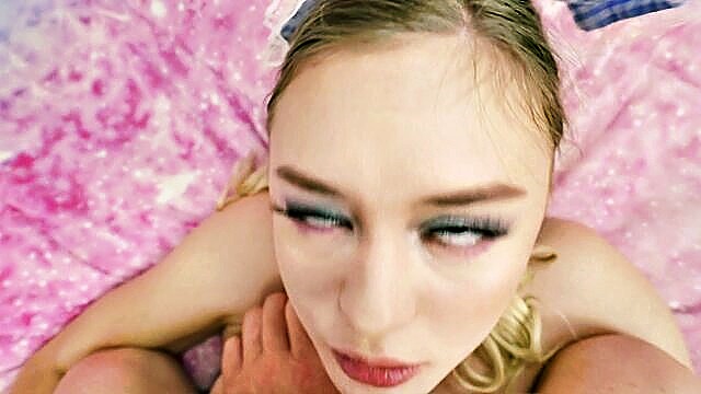 blonde, big tits, natural tits - big tits blonde choker
