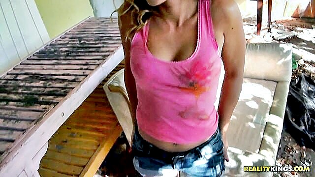 pussy fuck, veronica, brunette - veronica willis street blowjob
