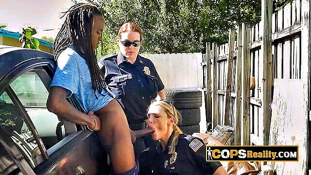 female cop, hardcore interracial, interracial sex - hot interracial sex with horny females