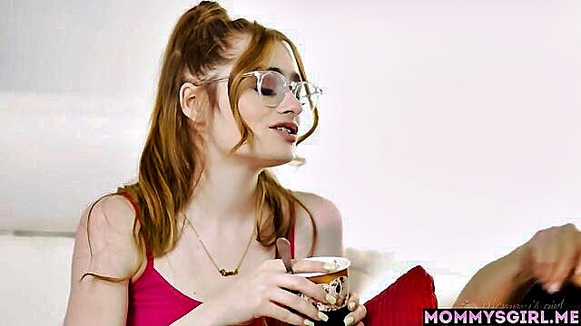 valentines day, hot teen, teen stepdaughter - stepmom fucks teen on valentines day