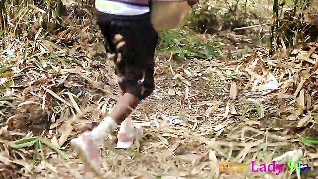 Sensual black C cups get a lustful treatment in this steamy African village video. Witness a hot and wild encounter.