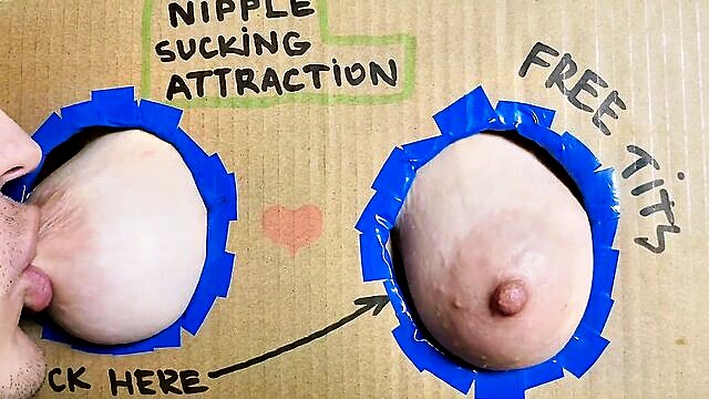 lustful lactating teen explores glory hole pleasure : Nipplestock