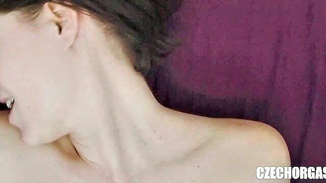 czech girl masturbates : CzechAV