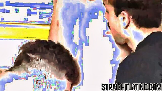 big cock, latino, group sex - lads getting blown by big cocks