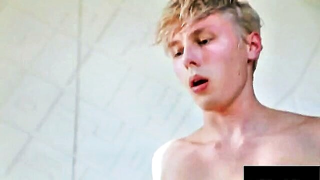 gay porn, anal sex, fucking - blond twink anal sex
