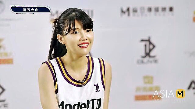 Chu Meng Shu - asian girls compete in steamy sports carnival with big tits and interviews AsiaM