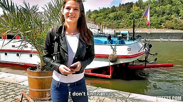 authentic, reality, blowjob - czech teen public sex