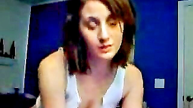 brunette webcam, pierced titties, shows off - pierced titties webcam show