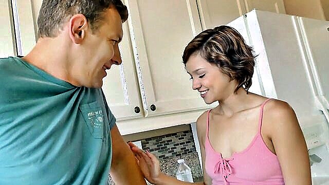 step-father, in the kitchen, cadey mercury - cadey mercury step mom