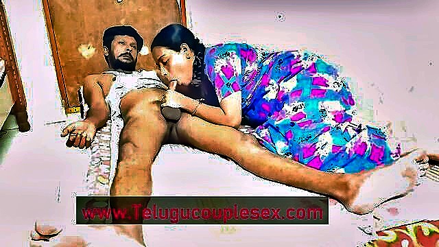 telugu aunty, indian couple, telugu couple - nitya bhabhi blowjob