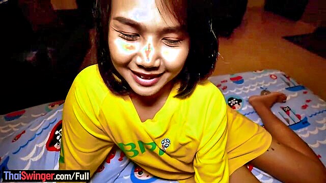 thai teens amateur handjob and blowjob in world cup jersey : Thai Swinger