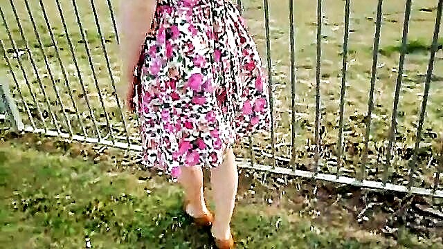 in her, pale skin, summer dress - pale skin dress seduction