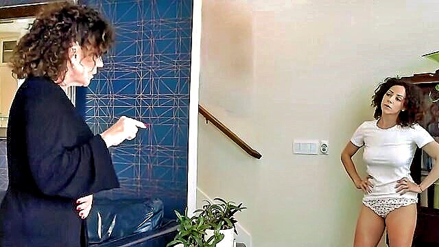 naughty step, stepmom, naughty stepdaughter - stepdaughter punishes
