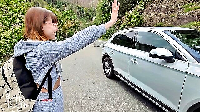 BettDuett, Anne-Eden - teen in uber gives head