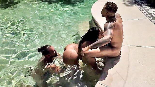 Johnny Castle - husband treats wife with double penetration from two muscular men on sexcom