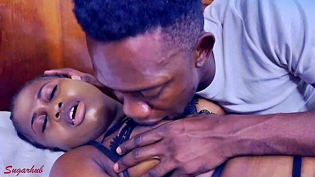Big D, Queen - ebony beauty enjoys a big cock and squirts Sugarhub