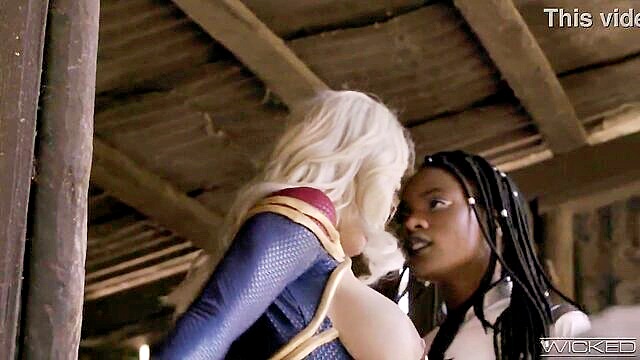 Ana Foxxx, Kenzie Taylor - wicked captain marvels wild solo session with intense squirting Wicked Pictures