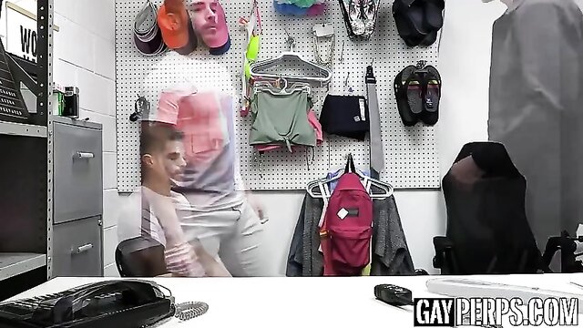 pale, uniform, twink - homo perp blowjob