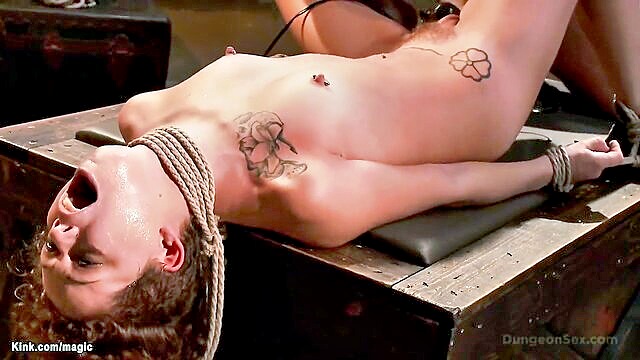 bdsm, bondage, fetish - hairy slut brutal fuck
