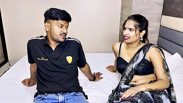 indian lady, hindi audio, my man - indian babe eating cock