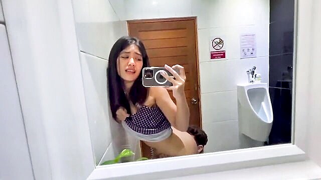 blowjob, public, pov - step sister toilet fuck
