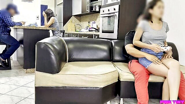 In this HD video, a Latin stepdaughter\'s innocence is shattered as she engages in Xxx hot anal sex with her step uncle, leading to a cheating scandal within the family.