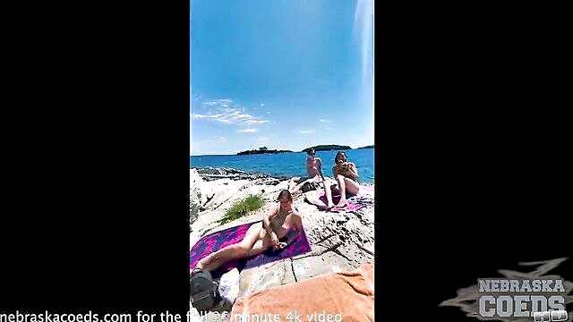 hot x video instagram models baring it all on the beach : Nebraska Coeds