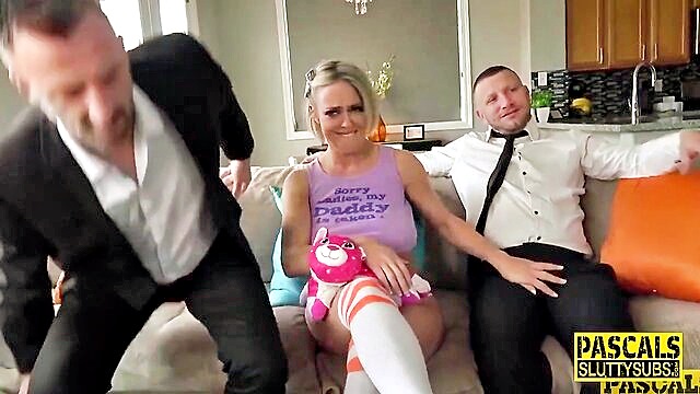 big butts, big boobs, blonde - blonde cougar threesome