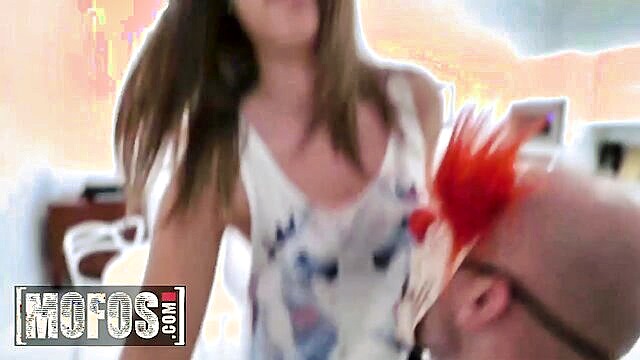Liza Rowe - tied up babe gets naked for big cock payback in latest sex videos Mofos