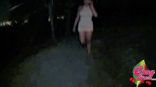 Misty Regan - sexy misty blue gets wild with bbc in public Ray Black XXX