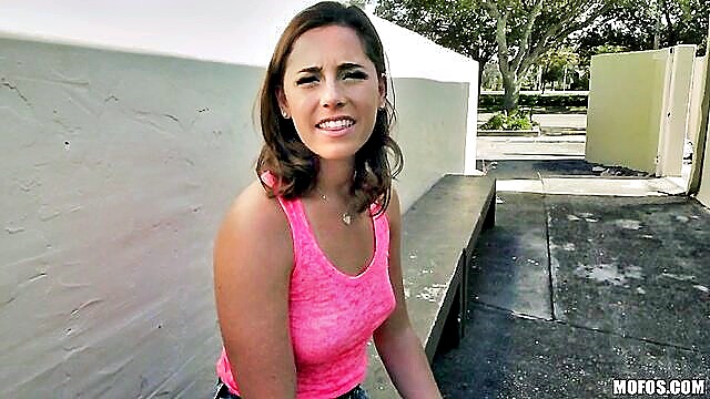 lingerie, hardcore, street - public pov street sex