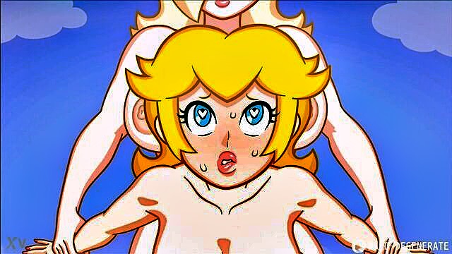 futa, princess, mario bros - princess rosalina xray