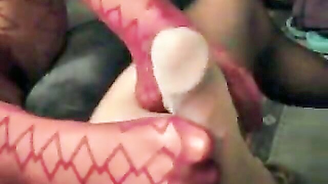 footjobs, foot fetish, pantyhose footjob - porn video sexy   pantyhose footjob with happy end