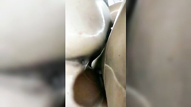 encasement, fucking, both - nylon clad couple engages in intense sex play