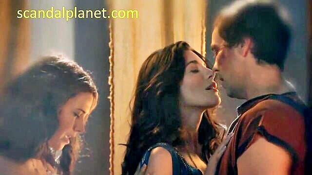 Jaime Murray - threesome sex with big natural tits Celeb Porn Archive