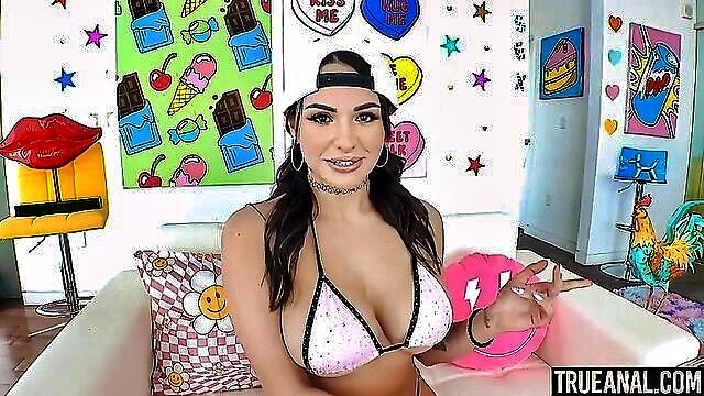 blowjob, deepthroat, cum in mouth - aviana violet anal