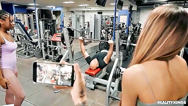 JMac, Hazel Grace, Mackenzie Mace - gym threesome lesbian Reality Kings